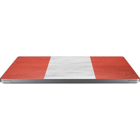 Peru Flag Distressed Universal Laptop 12in (9.8 x 6.8in) Skin